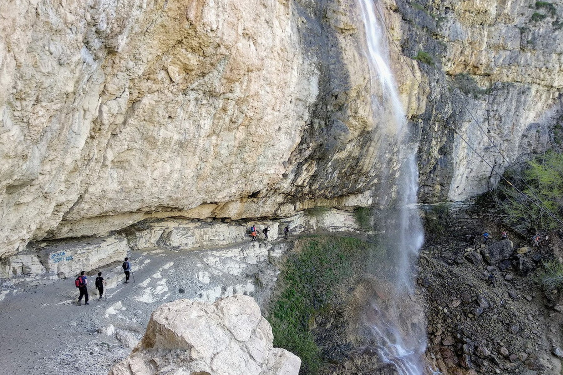 Afurja Waterfall in Azerbaijan